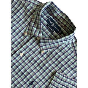 Ralph Lauren Andy Camp Short Sleeve Shirt With Logo Size Large